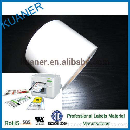 Inkjet paper label material for water-based ink